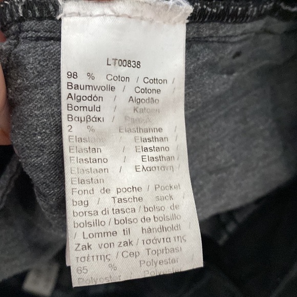 3 for 20 $ - LACOSTE - slim fit black jeans size 25 - Picture 7 of 8